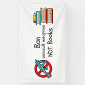 凶器を禁書にする 横断幕 (縦)