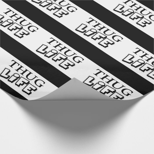 凶悪生活態度モットー集団ギャング強硬フード ラッピングペーパー (角)