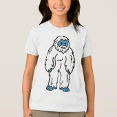 凶暴なイエティ - 北極の神話の獣 トライブレンドTシャツ (正面)