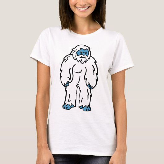 凶暴なイエティ - 北極の神話の獣 Tシャツ (正面)