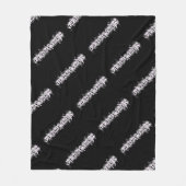 凶暴なタトゥースタイルフォント フリースブランケット (正面)