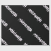 凶暴なタトゥースタイルフォント ラッピングペーパー (フラット)