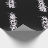 凶暴なタトゥースタイルフォント ラッピングペーパー (角)