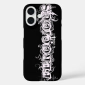 凶暴なタトゥータイポグラフィ Case-Mate iPhoneケース (裏面)