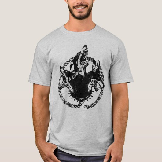 凶暴な三頭の猟犬 Tシャツ (正面)