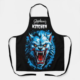 凶暴な青い人狼 エプロン