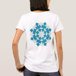 凸五角形と台形の8回回転対称テセレーション Tシャツ<br><div class="desc">AmmannとBeenkerによって発見された8回回転対称テセレーションに基づいています．</div>