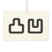 凸凹デコボコでこぼこ カーエアーフレッシュナー (裏面)