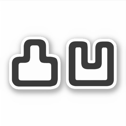 凸凹デコボコでこぼこ シール (正面)