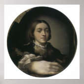 凸形鏡の自画像, 1524 ポスター (正面)