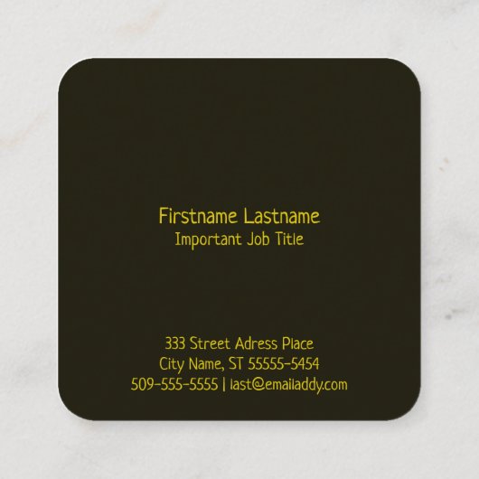 凸版スタイルレトロビー スクエア名刺 (裏面)