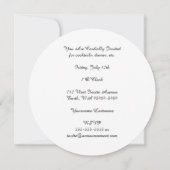 凸版スタイル蝶 招待状 (裏面)