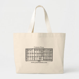 凸版付き大型トートバッグテーマ ラージトートバッグ