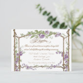 凸版印刷のスタイルのヴィンテージのフェイクなBoisの格子垣-青 招待状 (スタンド正面)