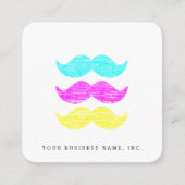 凸版印刷のスタイルCMYの髭 スクエア名刺 (正面)