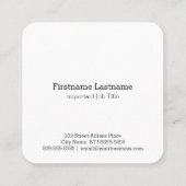 凸版印刷のスタイルCMYの髭 スクエア名刺 (裏面)