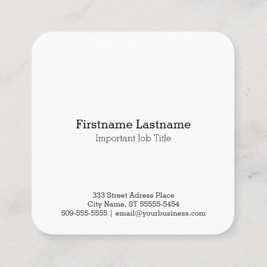 凸版印刷のスタイルCMYの髭 スクエア名刺 (裏面)