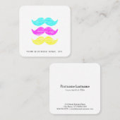 凸版印刷のスタイルCMYの髭 スクエア名刺 (正面/裏面)