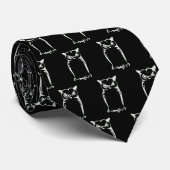 凸版印刷のフクロウ(雪) ネクタイ (ロール)