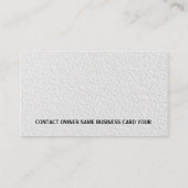 凸版印刷のモダンな専門の白 名刺 (裏面)