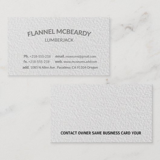 凸版印刷のモダンな専門の白 名刺 (正面/裏面)