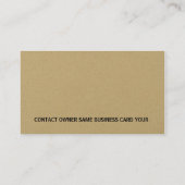 凸版印刷のモダンな専門の金ゴールドの名刺 名刺 (裏面)