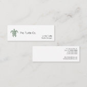 凸版印刷の種族のスタイルのカメ スキニー名刺 (正面/裏面)