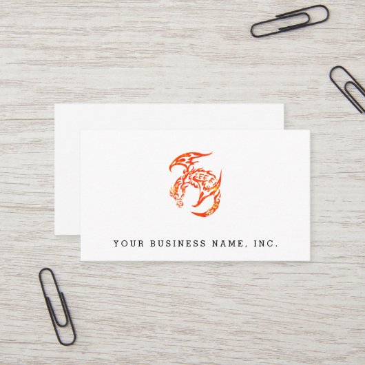 凸版印刷の種族のスタイルのドラゴン 名刺 (正面/裏面インサイチュ)
