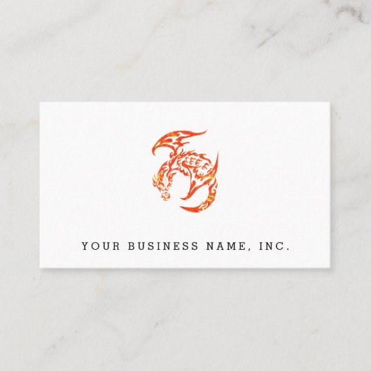 凸版印刷の種族のスタイルのドラゴン 名刺 (正面)