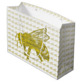 凸版印刷の蜂 ラージペーパーバッグ (裏面アングル)