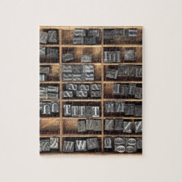 凸版印刷の金属のタイプパズル ジグソーパズル