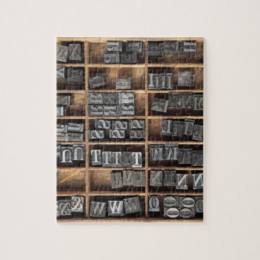 凸版印刷の金属のタイプパズル ジグソーパズル (縦)