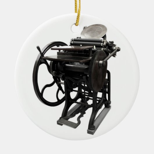 凸版印刷1888の円形のオーナメント セラミックオーナメント (正面)