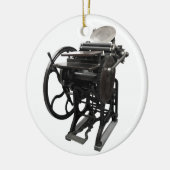 凸版印刷1888の円形のオーナメント セラミックオーナメント (左)