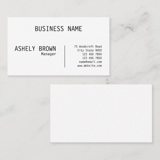 凸版実在州プロフェッショナル 名刺 (正面/裏面)