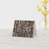 凸版金属型ノートカード カード (黄色い花)