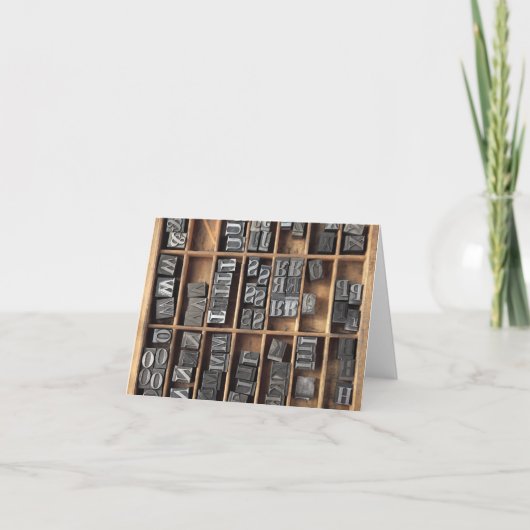 凸版金属型ノートカード カード (正面)