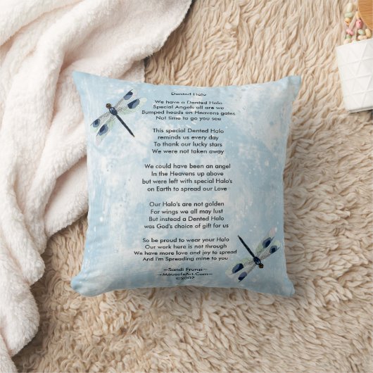凹まされたハローの詩の枕 クッション (ブランケット)