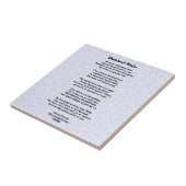 凹まされたハローの詩の脳外科手術の生存者のタイル タイル (側面)