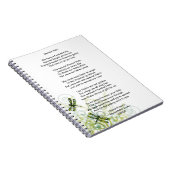 凹まされたハローの詩の脳外科手術の生存者のノート ノートブック (右側)