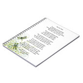 凹まされたハローの詩の脳外科手術の生存者のノート ノートブック (左側)