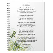 凹まされたハローの詩の脳外科手術の生存者のノート ノートブック (正面)