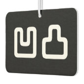 凹凸オウトツおうとつ カーエアーフレッシュナー (左)