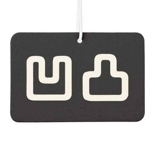 凹凸オウトツおうとつ カーエアーフレッシュナー (正面)