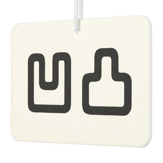 凹凸オウトツおうとつ カーエアーフレッシュナー (左)