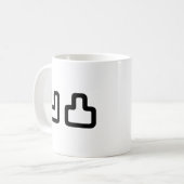 凹凸オウトツおうとつ コーヒーマグカップ (正面左)