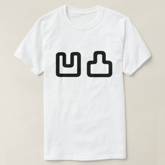 凹凸オウトツおうとつ Tシャツ (デザイン正面)