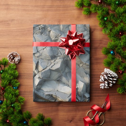 凹凸石質包紙 転が ラッピングペーパー (クリスマスギフト)