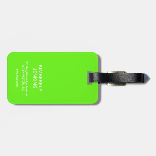 出おもしろい入|旅パーソナライズされた行 ラゲッジタグ (裏面横)