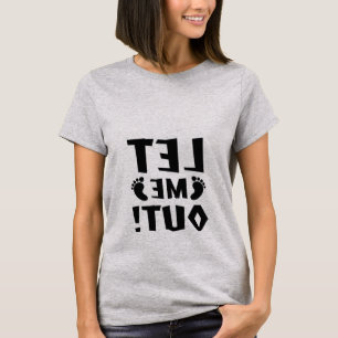 出して!T妊婦のシャツ Tシャツ